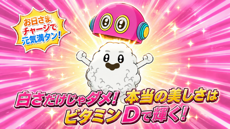 ハナビラタケちゃんマン　第3話　白すぎ注意！？つやぴかとビタミンD